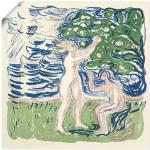 Grüne Expressionistische Artland Edvard Munch Quadratische Poster 100x100 