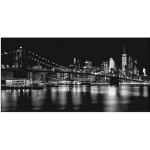 Wandbild ARTLAND "Manhattan Skyline & Brroklyn Bridge" Bilder schwarz Kunstdrucke