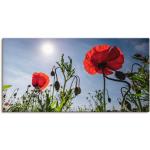 Rote Artland Kunstdrucke mit Blumenmotiv 50x100 
