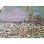 Artland Claude Monet Runde Alu-Dibond Bilder 60x80 
