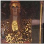 Goldene Jugendstil Artland Gustav Klimt Digitaldrucke aus Metall 70x70 