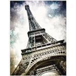 Graue Moderne Artland Kunstdrucke mit Eiffelturm-Motiv 