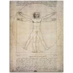 Artland Leonardo Da Vinci Rechteckige Alu-Dibond Bilder aus Vinyl 60x80 
