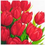 Rote Moderne Artland Poster mit Tulpenmotiv selbstklebend 70x70 
