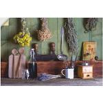 Wandbild ARTLAND "Rustikale Küchenszene" Bilder grün Kunstdrucke