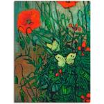 Grüne Moderne Artland Van Gogh Leinwanddrucke mit Insekten-Motiv handgemacht 90x120 