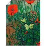 Grüne Impressionistische Artland Van Gogh Kunstdrucke mit Insekten-Motiv aus Papier Hochformat 
