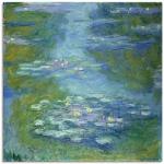 Blaue Impressionistische Artland Claude Monet Digitaldrucke handgemacht 70x70 