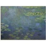 Grüne Moderne Artland Claude Monet Leinwanddrucke aus Metall handgemacht 60x80 