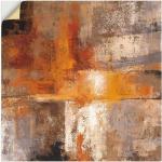 Orange Zeitgenössische Artland Quadratische Kunstdrucke aus Vinyl 100x100 