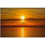 Goldene Artland Sonnenuntergang am Meer Kunstdrucke mit Meer-Motiv 60x90 