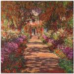 Bunte Moderne Artland Claude Monet Alu-Dibond Bilder 100x100 