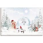 Weiße Artland Alu-Dibond Bilder mit Weihnachts-Motiv 40x60 