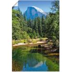 Wandbild ARTLAND "Yosemite Valley Half Dome River of Mercy" Bilder grün Kunstdrucke