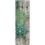 ARTland ARTlland Wandgarderobe Holz Design mit 5 Haken Garderobe mit Motiv Marokkanischer Stil_grün Größe: 45x140 cm - green wood