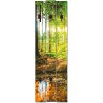 Grüne Motiv Artland Wandgarderoben Design aus Holz Breite 100-150cm, Höhe 100-150cm, Tiefe 0-50cm 