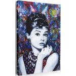 Reduzierte Moderne Audrey Hepburn XXL Leinwandbilder 30x40 