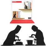 Artori Design “Kochen nach Vorschrift” | Buchstütze für Kochbücher | Zwei Köche | Buchhalter für die Küche | Geschenk für Köche