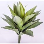 artplants.de Deko Agave, 20 Blätter, grün, auf Steckstab, 27cm - Künstliche Sukkulente - Kunstpflanze