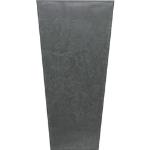 Schwarze 35 cm Artstone Quadratische Pflanzkübel & Blumentöpfe 35 cm aus Kunstharz frostfest 