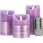 Reduzierte Pinke 15 cm LED Kerzen mit beweglicher Flamme 
