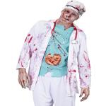 Bunte Zombiearzt-Kostüme für Herren Größe XL 