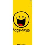 Gelbe Motiv Emoji Smiley Strandlaken aus Polyamid 90x180 