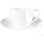 Weiße Minimalistische Asa À Table Milchkaffeetassen aus Porzellan mikrowellengeeignet 