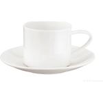 Weiße Minimalistische Asa À Table Kaffeetassen-Sets aus Porzellan stapelbar 