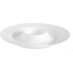 Weiße Minimalistische Asa À Table Eierbecher glänzend aus Porzellan mikrowellengeeignet 