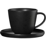 Schwarze Asa Runde Kaffeetassen-Sets aus Porzellan 