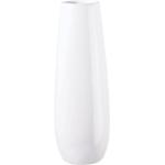 Weiße 60 cm Runde Vasen & Blumenvasen 60 cm glänzend aus Steingut 