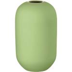 Apfelgrüne 18 cm Runde Bodenvasen & Vasen für Pampasgras 18 cm aus Porzellan 