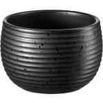 Schwarze Minimalistische Asa Runde Teeschalen matt aus Porzellan 