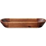 Hellbraune Asa Ovale Ovale Schalen & Schüsseln aus Massivholz 