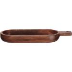 ASA Selection wood ovale Schale flach braun
