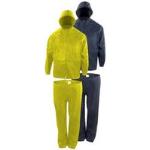 Gelbe Wasserdichte Regenanzüge mit Reißverschluss für Herren Größe L 