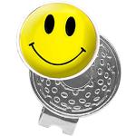 Asbri Golf gelb Smiley Gap Clip, Unisex, Yellow Smiley, Silber, Nicht zutreffend