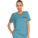 Blaue ASCAFA Shirts mit Tasche für Damen Größe L 