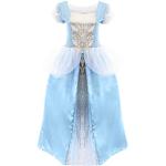 Silberne Cinderella Aschenputtel Midi Faschingskostüme & Karnevalskostüme aus Satin für Damen Größe XS 