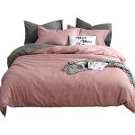 Altrosa Unifarbene Moderne Bettwäsche Sets & Bettwäsche Garnituren mit Reißverschluss aus Baumwolle schnelltrocknend 135x200 