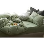 Reduzierte Cremefarbene Unifarbene Moderne Bettwäsche Sets & Bettwäsche Garnituren mit Reißverschluss aus Baumwolle schnelltrocknend 70x90 2-teilig 