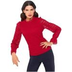 Spitzenshirt ASHLEY BROOKE BY HEINE "Spitzen-Shirt" rot Damen Shirts