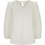 Beige Elegante Langärmelige Ashley Brooke Tunika-Blusen mit Puffärmeln aus Polyester für Damen Größe XL 