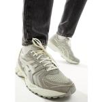 Reduzierte Graue Asics Low Sneaker mit Schnürsenkel aus Leder für Herren Größe 40 