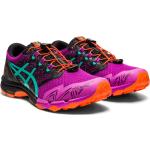 Violette Asics Gel Fujitrabuco Trailrunning Schuhe leicht für Damen Größe 39,5 