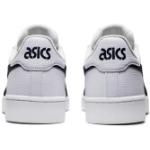 Weiße Asics Sneaker mit Strass mit Strass aus Leder für Herren Größe 39 
