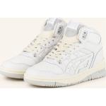 Reduzierte Weiße Asics EX89 High Top Sneaker & Sneaker Boots aus Glattleder für Damen Größe 38 