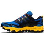 Blaue Asics Gel Fujitrabuco Trailrunning Schuhe mit Schnürsenkel für Herren Größe 45 