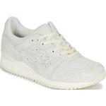 Reduzierte Weiße Asics Gel Lyte III Low Sneaker aus Leder für Damen Größe 49 mit Absatzhöhe 3cm bis 5cm 